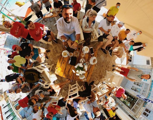 skippers meeting in insula hydra cu setsail, cyclades xxii, marius clain,