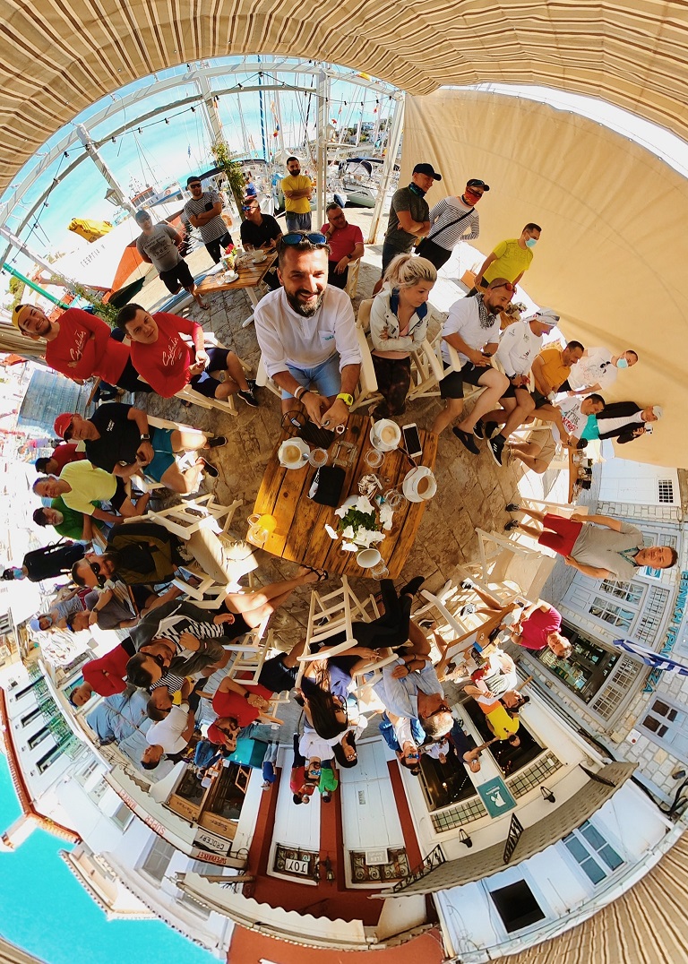 skippers meeting in insula hydra cu setsail, cyclades xxii, marius clain,